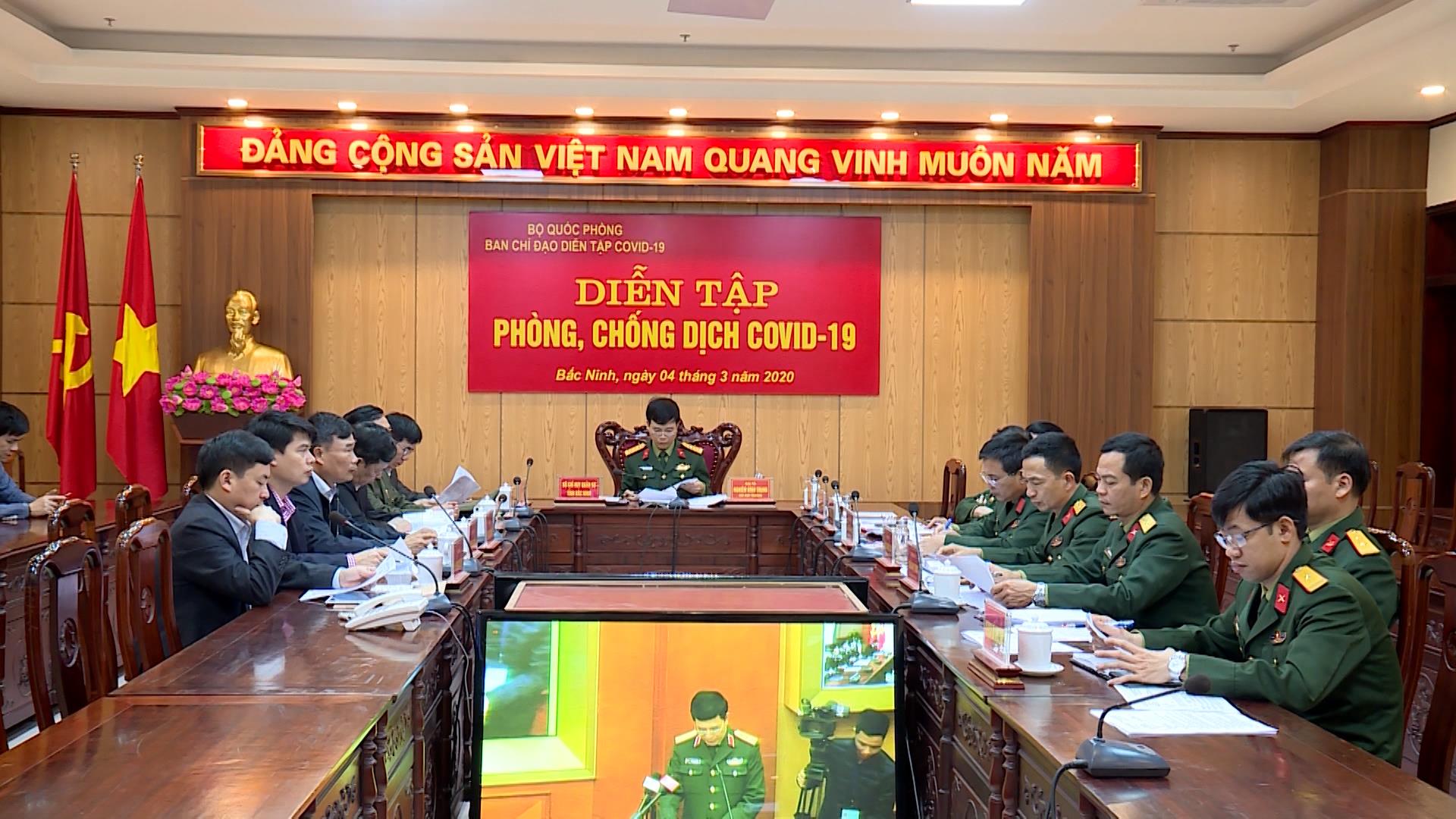 Diễn tập thực binh phòng, chống dịch Covid - 19