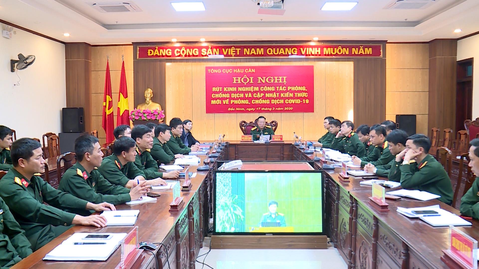 Tổng cục Hậu cần rút kinh nghiệm công tác phòng, chống dịch và cập nhật  kiến thức mới về phòng, chống dịch Covid- 19