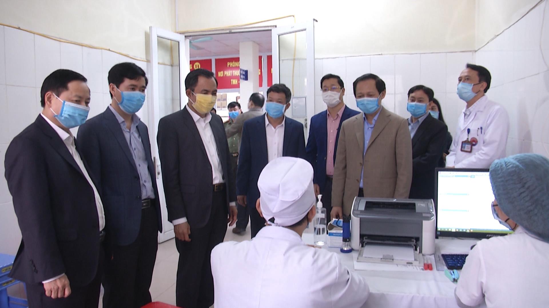 Kiểm tra công tác phòng, chống dịch Covid -19 tại huyện Quế Võ
