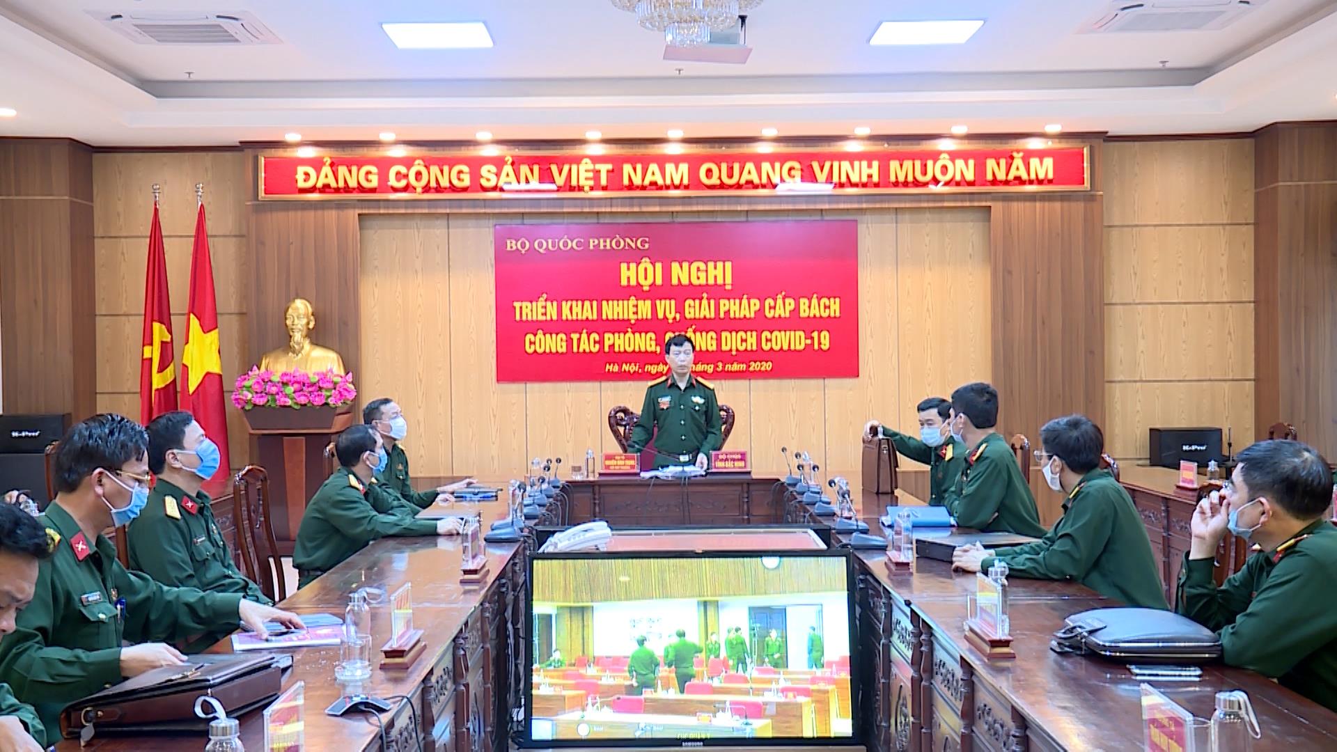 Bộ Quốc phòng triển khai nhiệm vụ, giải pháp cấp bách phòng, chống dịch