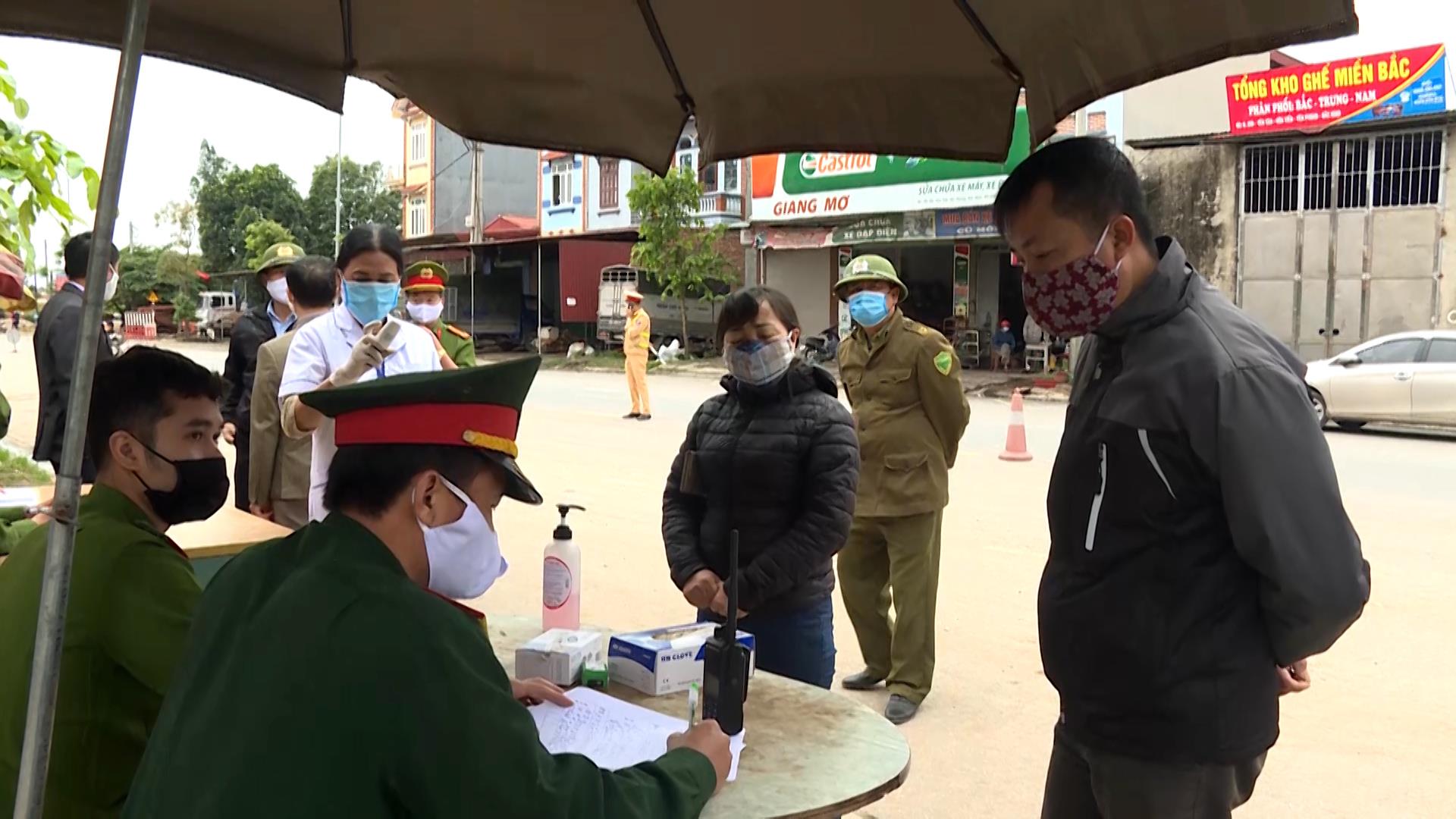 Yên phong kiểm tra y tế 18.661 trường hợp tại 7 điểm chốt của huyện