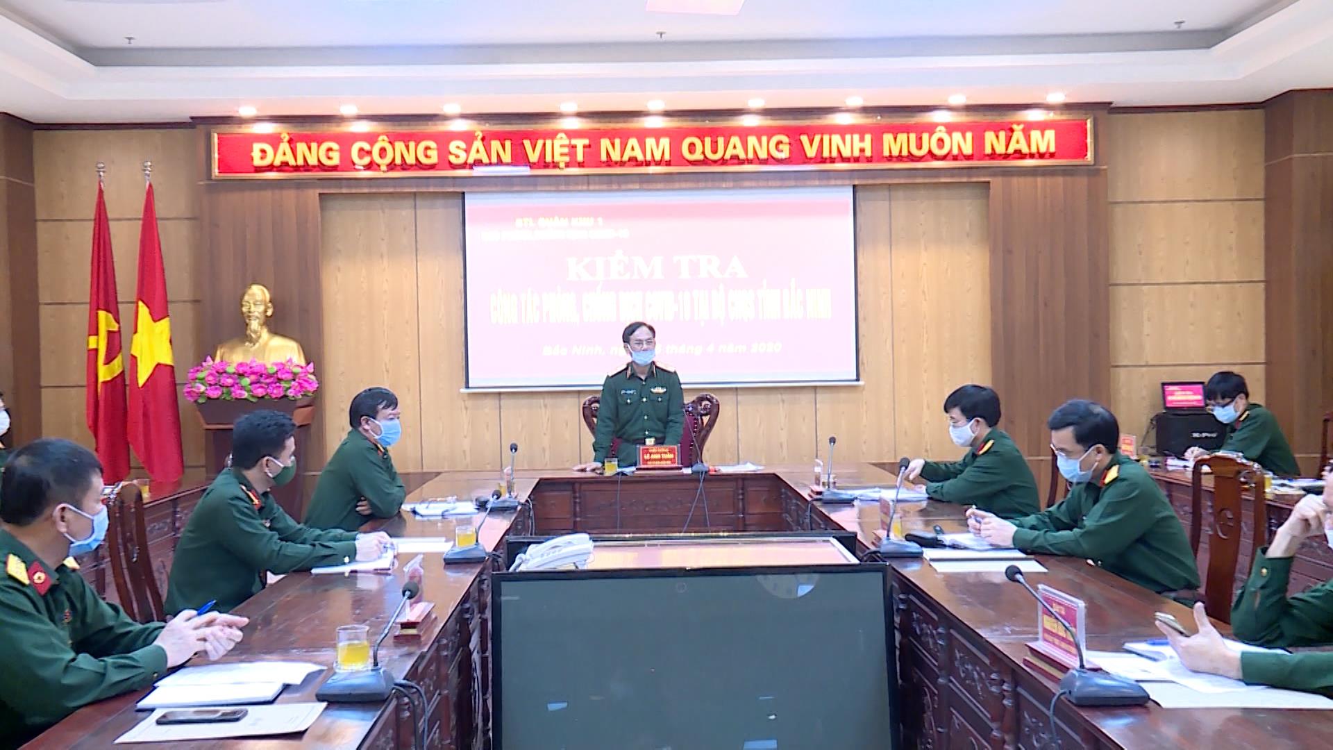 Quân khu 1 kiểm tra công tác phòng chống COVID - 19