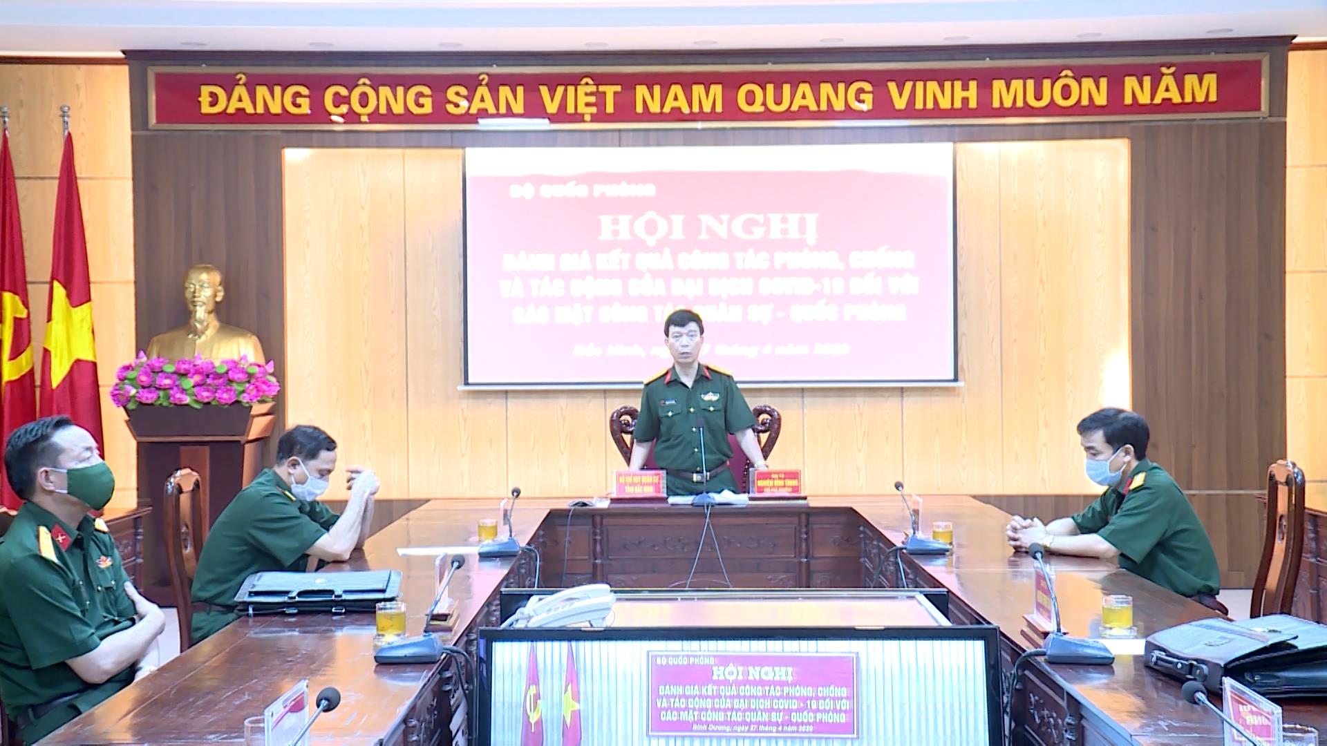 Bộ Quốc phòng: Hội nghị trực tuyến đánh giá kết quả phòng, chống và tác động của đại dịch Covid-19 đối với các mặt công tác quân sự - quốc phòng