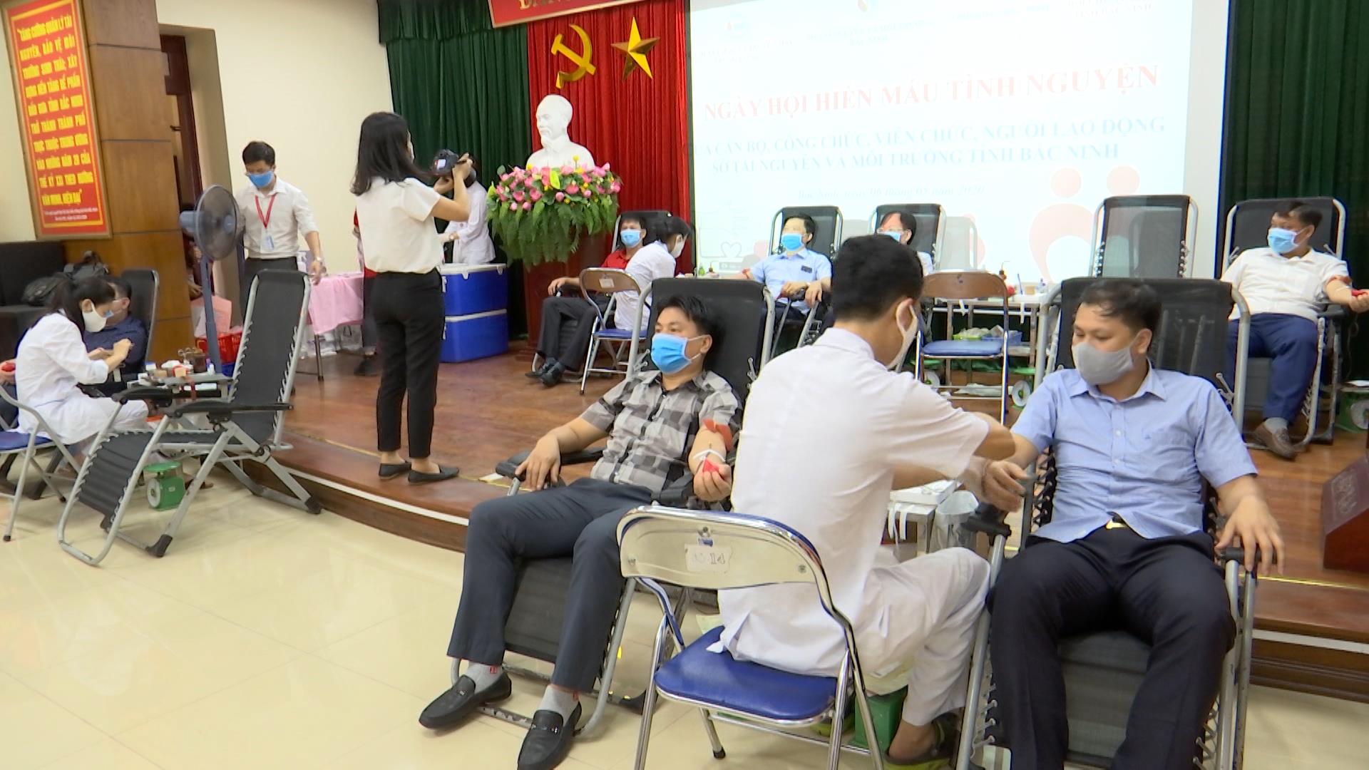 Sở Tài nguyên môi trường Bắc Ninh, ngày hội hiến máu tình nguyện