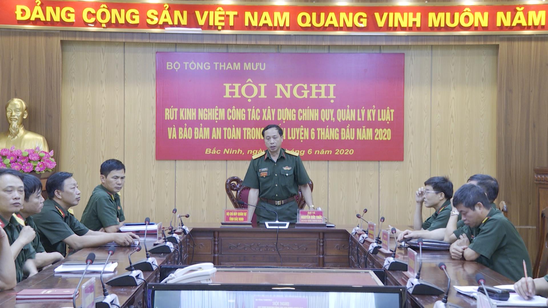 Bộ Tổng Tham mưu rút kinh nghiệm huấn luyện 6 tháng đầu năm 2020