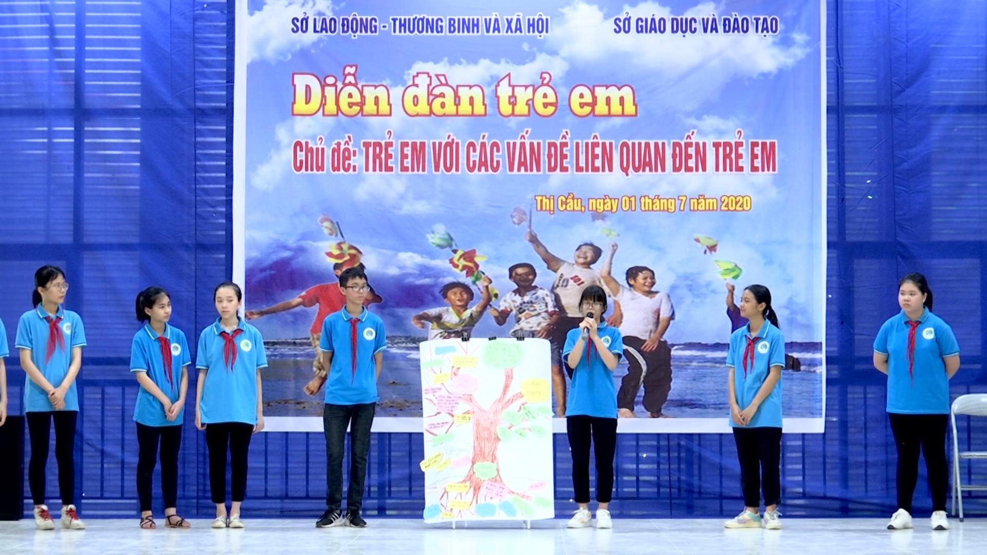 Diễn đàn “Trẻ em với các vấn đề liên quan đến trẻ em”