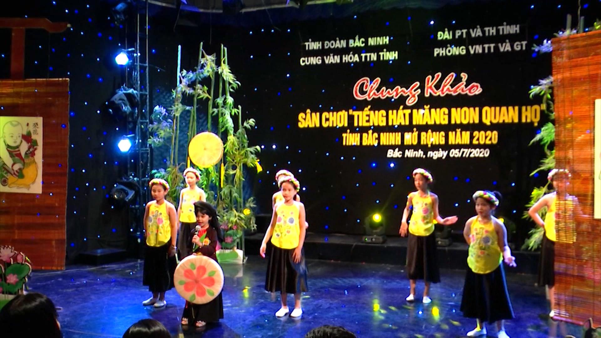 Chung khảo sân chơi “Tiếng hát măng non Quan họ” Bắc Ninh mở rộng 2020