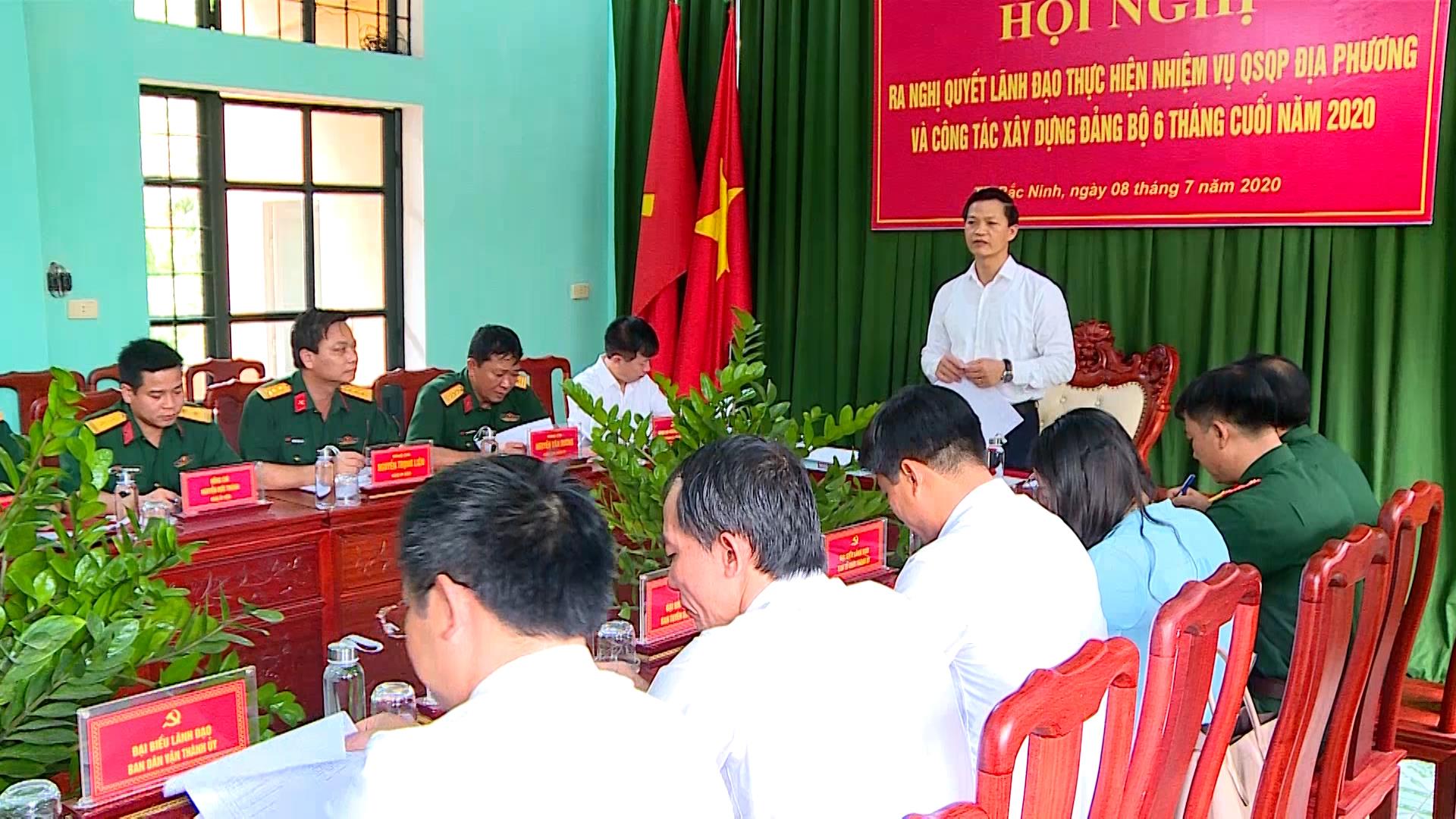 Đảng ủy Quân sự thành phố Bắc Ninh ra Nghị quyết lãnh đạo nhiệm vụ quân sự - quốc phòng địa phương