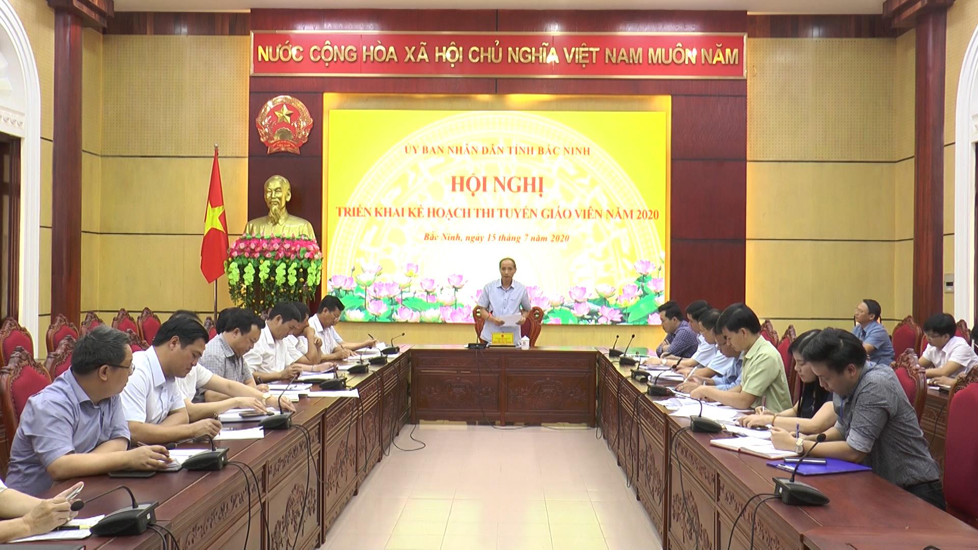 Triển khai kế hoạch thi tuyển giáo viên năm 2020