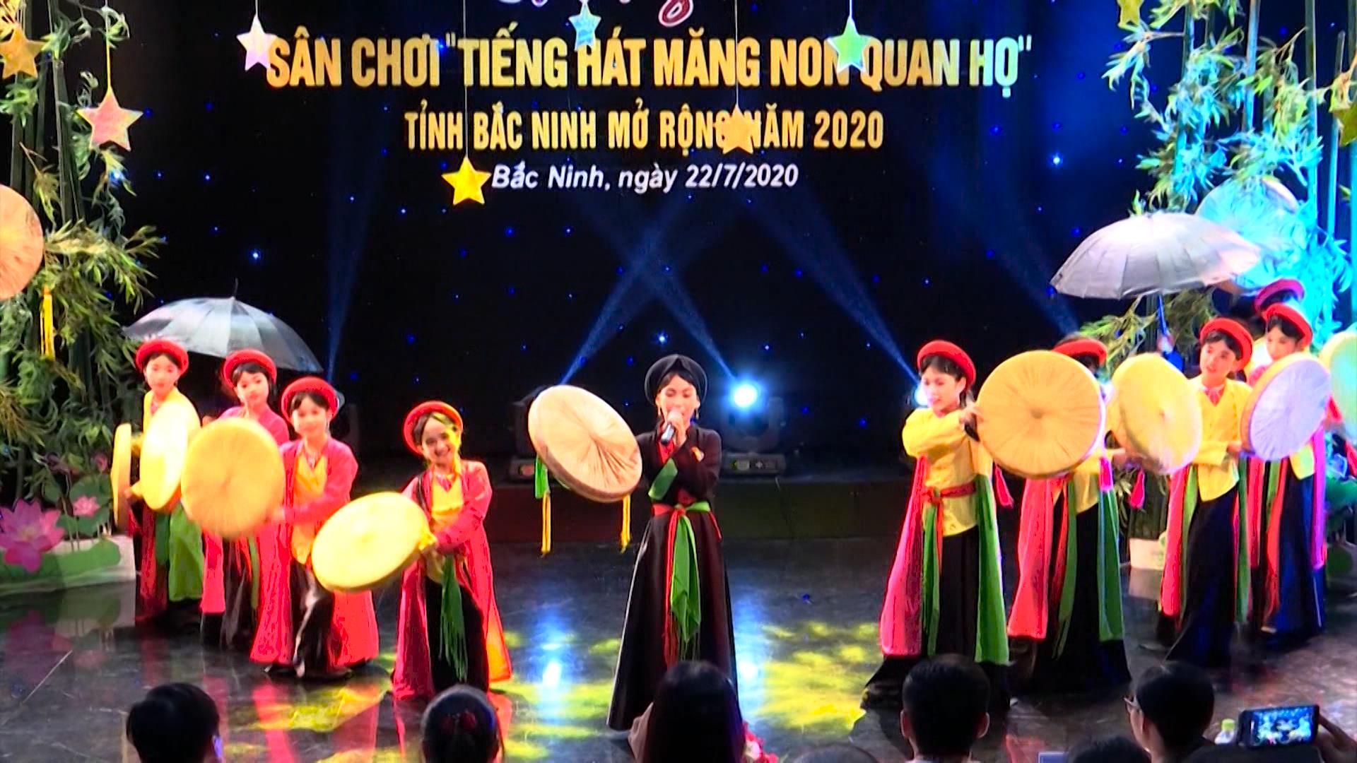 Chung kết sân chơi “Tiếng hát măng non Quan họ Bắc Ninh” năm 2020