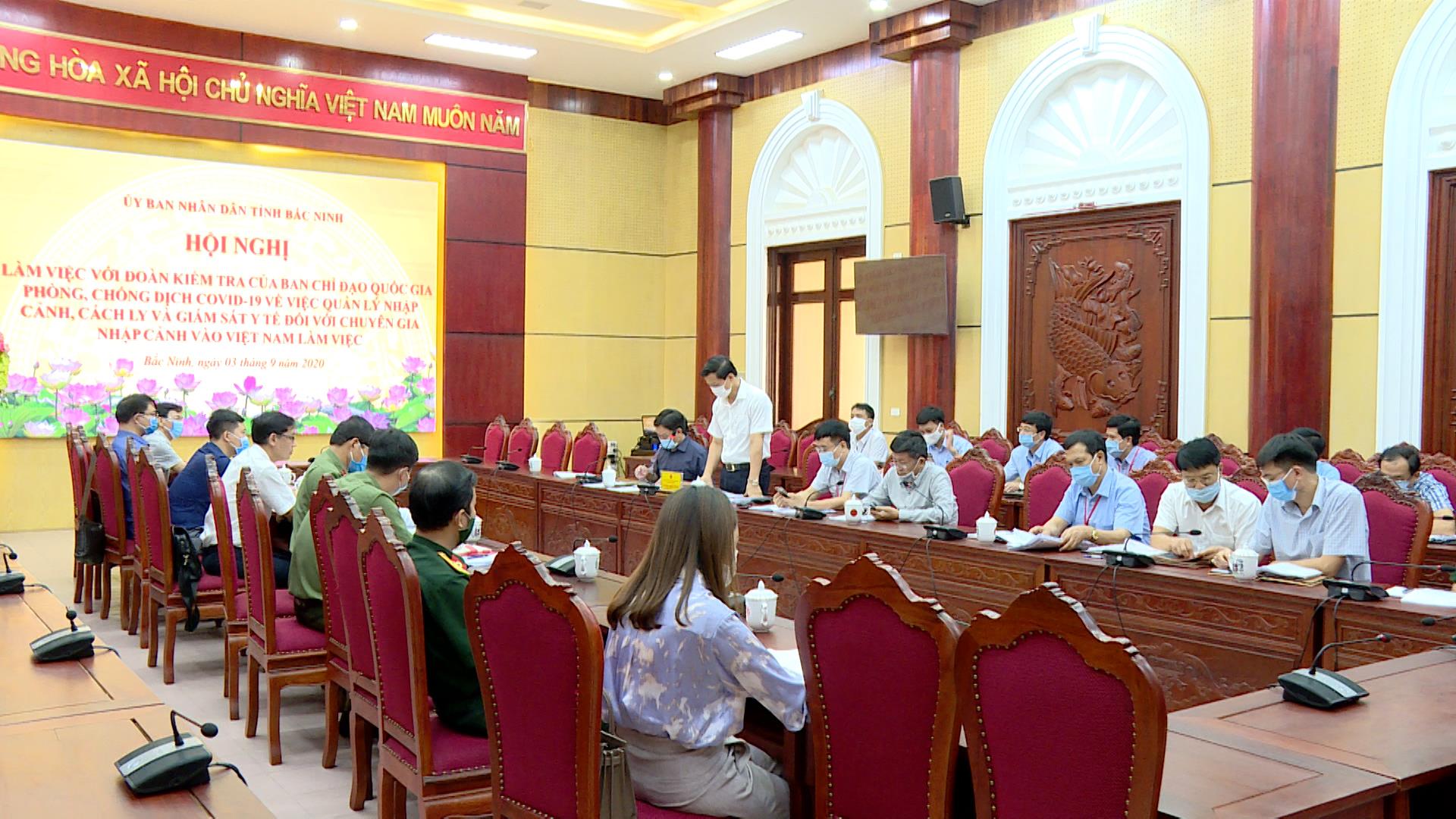 Ban Chỉ đạo quốc gia phòng, chống dịch Covid-19  làm việc với Ban Chỉ đạo tỉnh Bắc Ninh