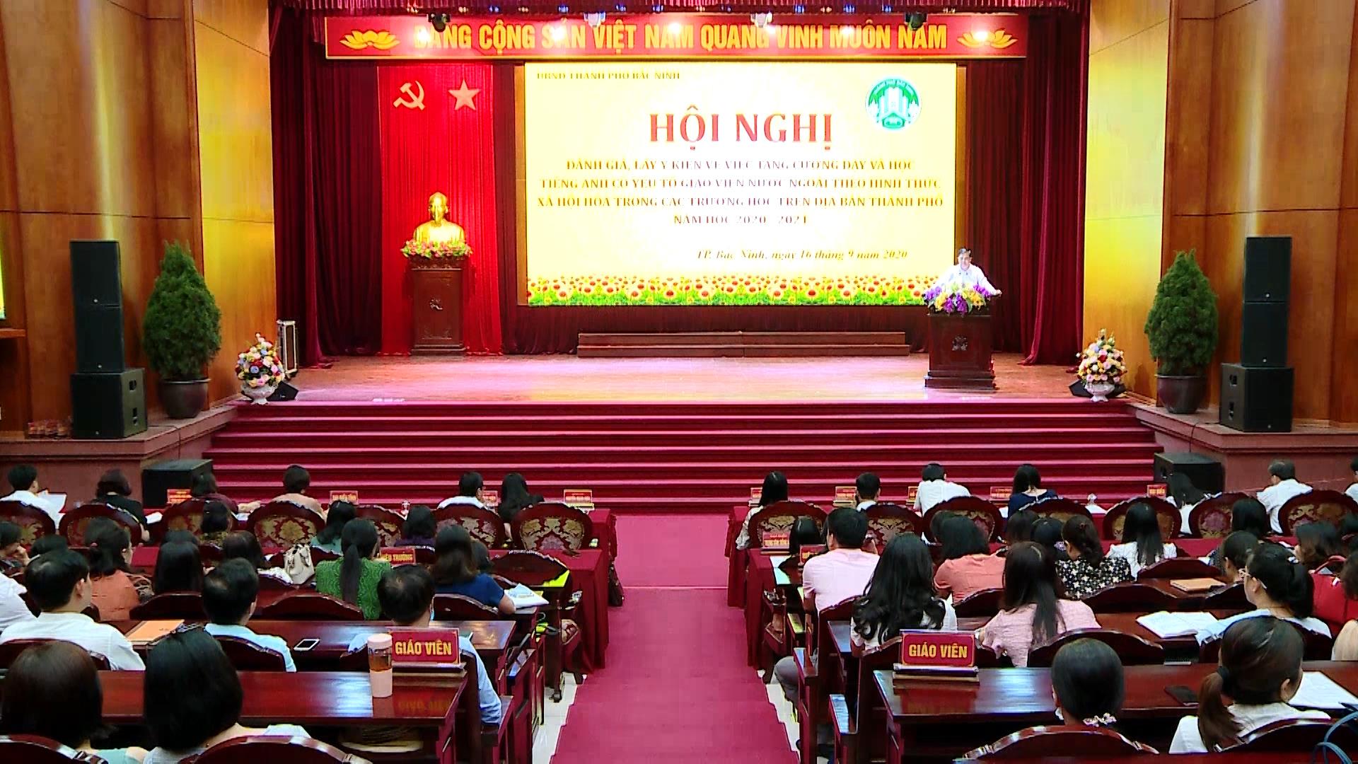 TP Bắc Ninh đánh giá việc dạy Tiếng Anh có yếu tố giáo viên nước ngoài