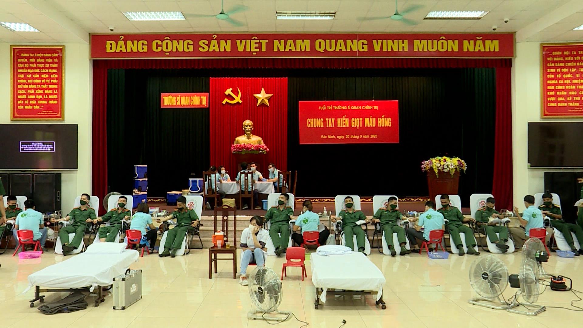 Trường Đại học Chính trị phối hợp với Bệnh viện Trung ương Quân đội 108 tổ chức Ngày Chủ nhật Đỏ “Chung tay hiến giọt máu hồng”