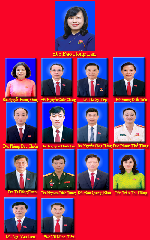 Infographic: Danh sách Ban Thường vụ Tỉnh ủy Bắc Ninh nhiệm kỳ 2020 – 2025