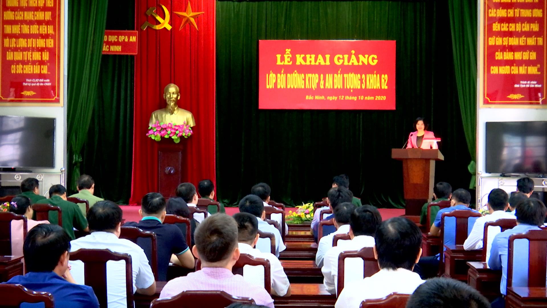 Khai giảng lớp bồi dưỡng kiến thức Quốc phòng – An ninh đối tượng 3, khóa 62
