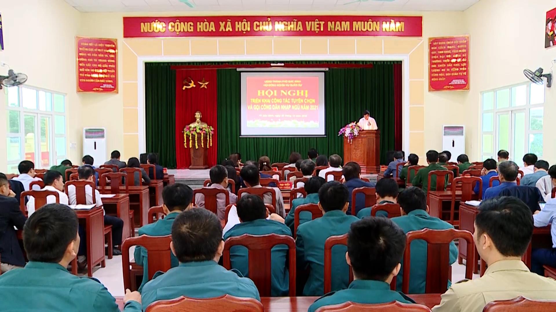 Thành phố Bắc Ninh triển khai nhiệm vụ tuyển quân năm 2021