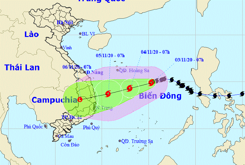 TIN BÃO TRÊN BIỂN ĐÔNG (Cơn bão số 10)	