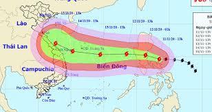 TIN BÃO TRÊN ĐẤT LIỀN 					(Cơn bão số 13)	