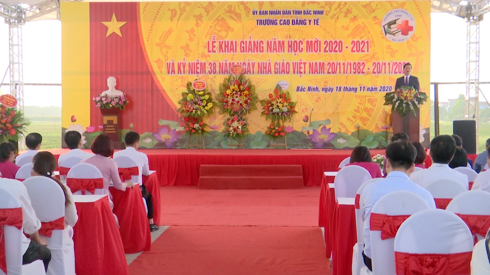 Trường Cao đẳng Y tế Bắc Ninh khai giảng năm học mới