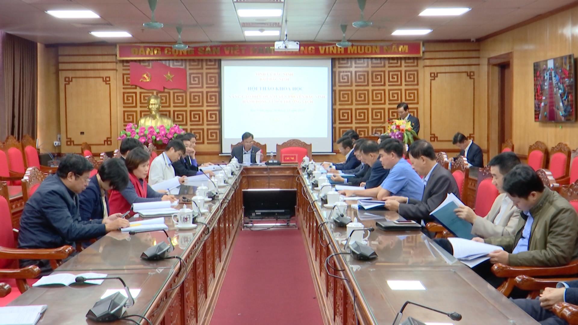 Hội thảo “Nâng cao hiệu quả tuyên truyền Bắc Ninh hành động  vì môi trường sạch”