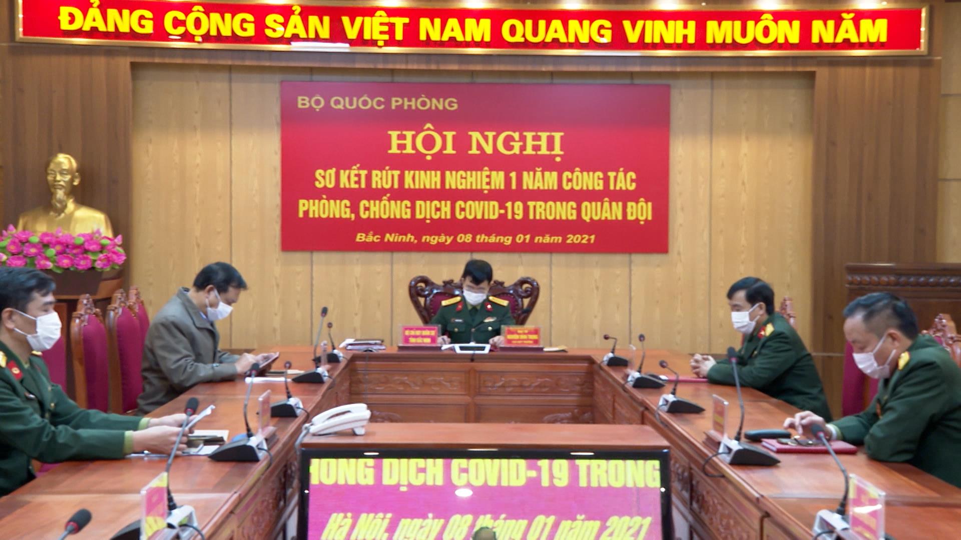 Bộ Quốc phòng sơ kết, rút kinh nghiệm 1 năm công tác phòng, chống dịch Covid- 19