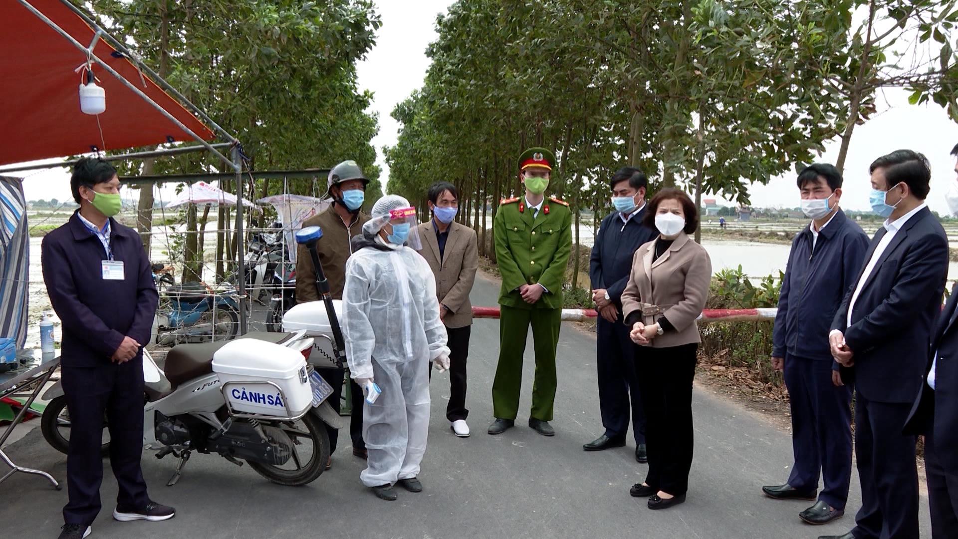 Chủ tịch UBND tỉnh kiểm tra phòng, chống dịch Covid - 19 tại Lương Tài