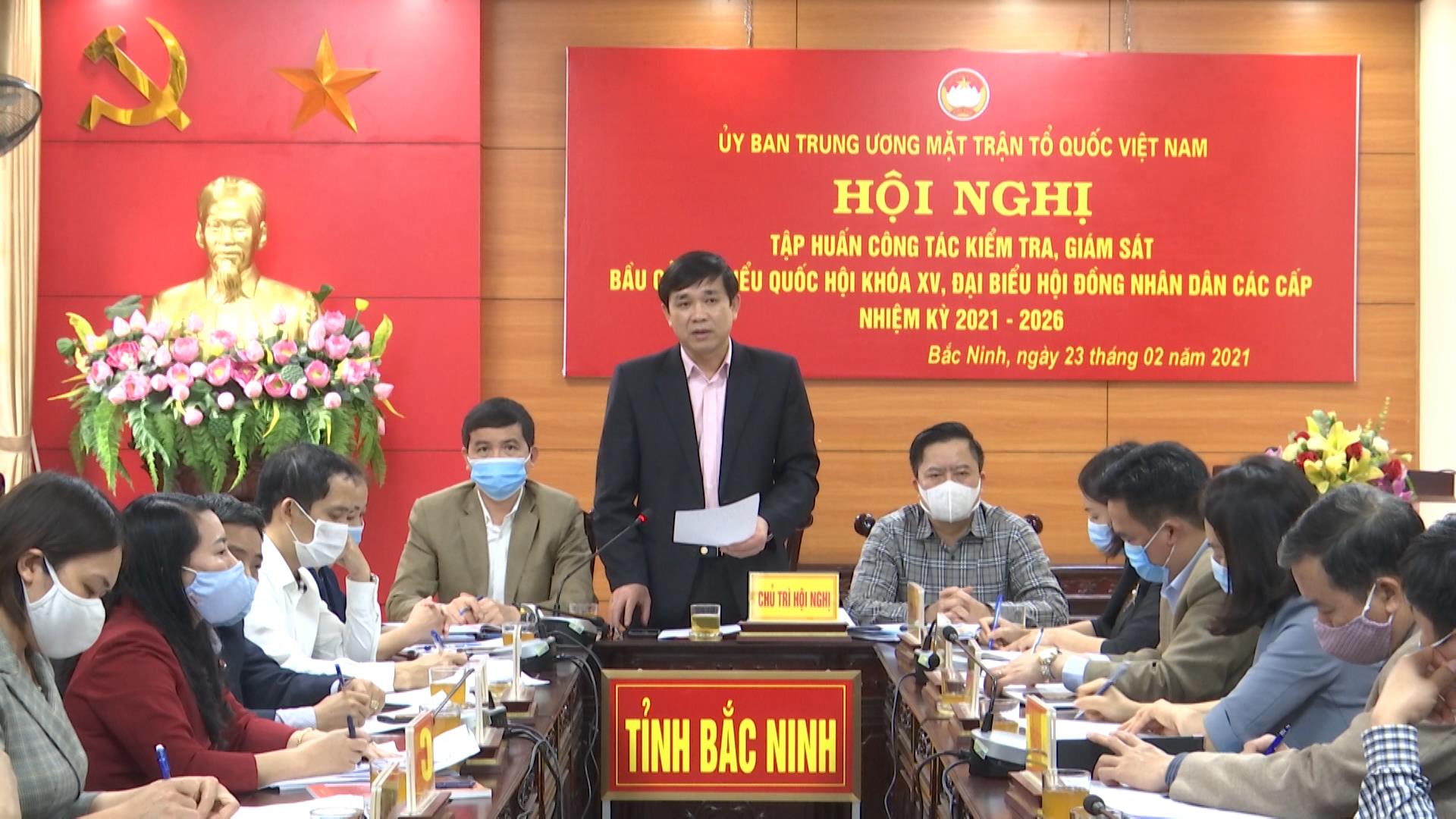 Trực tuyến tập huấn công tác kiểm tra, giám sát bầu cử  Đại biểu Quốc hội và Đại biểu Hội đồng nhân dân các cấp