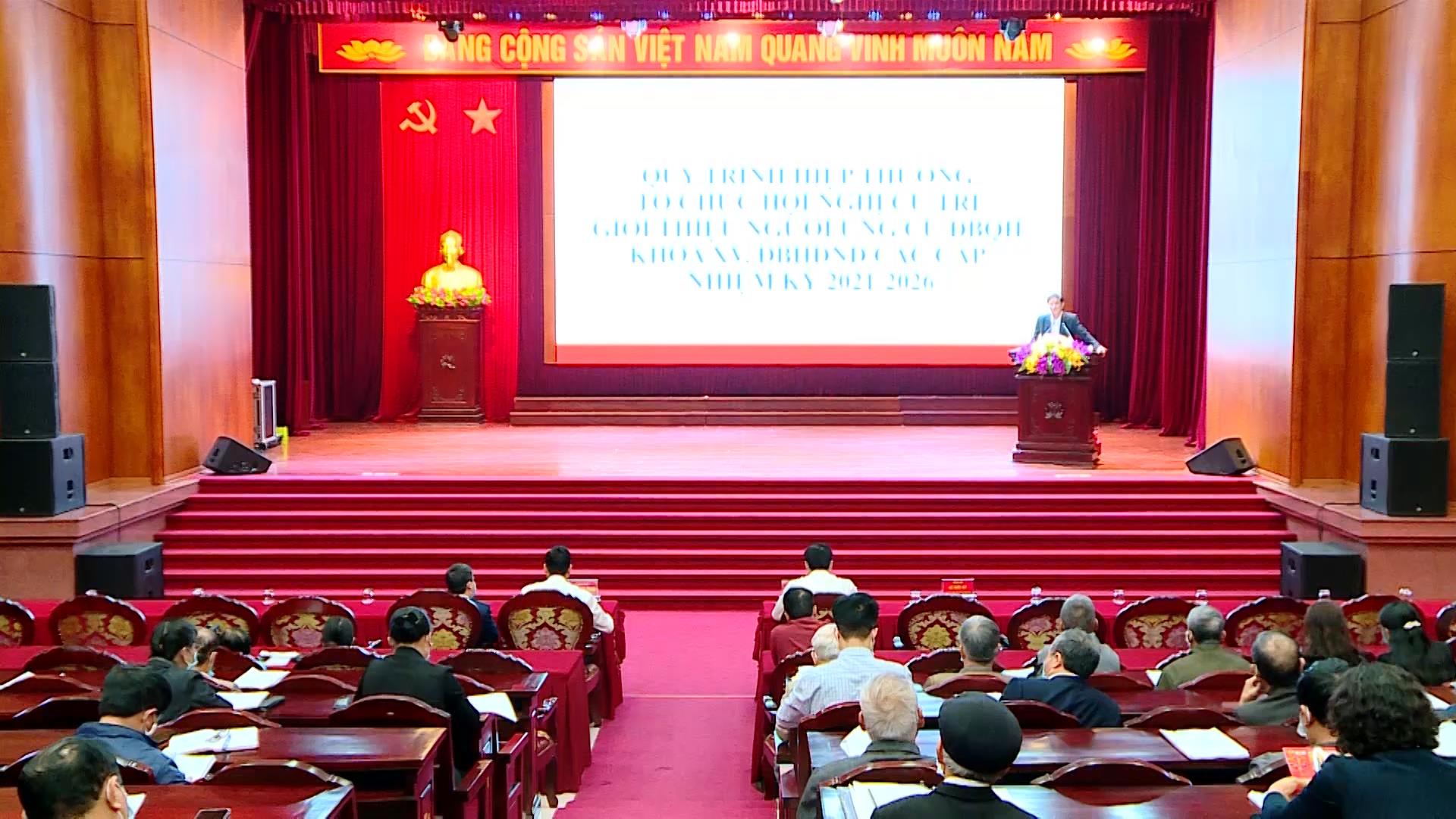 Hội nghị tập huấn công tác Mặt trận tham gia bầu cử đại biểu Quốc hội khóa XV và đại biểu HĐND các cấp, nhiệm kỳ 2021 – 2026