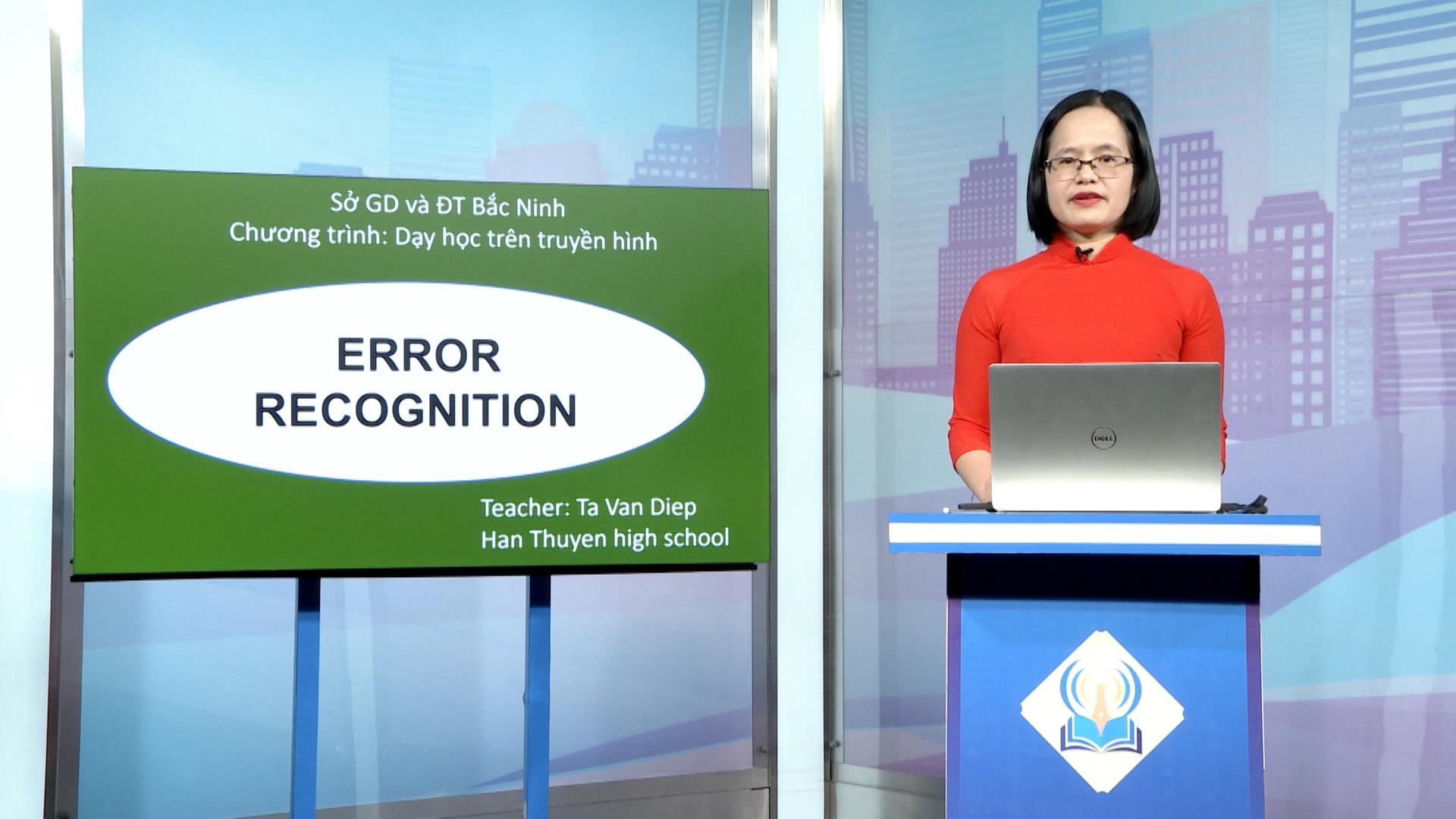 Tiếng anh lớp 12: Error recognition