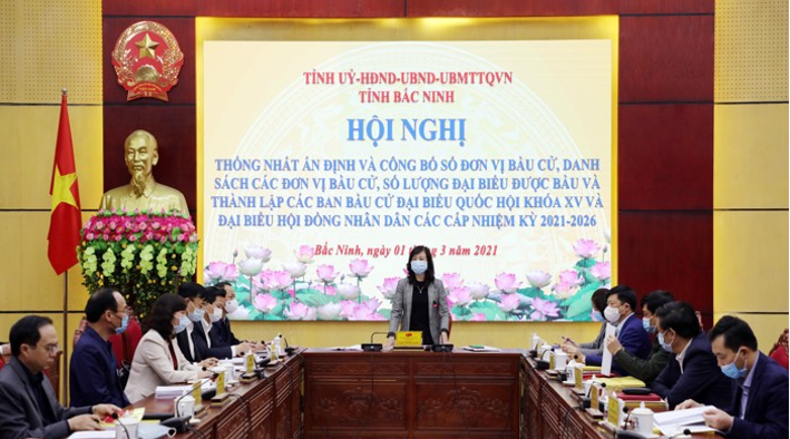 Thống nhất ấn định  và công bố số đơn vị bầu cử, Ban bầu cử