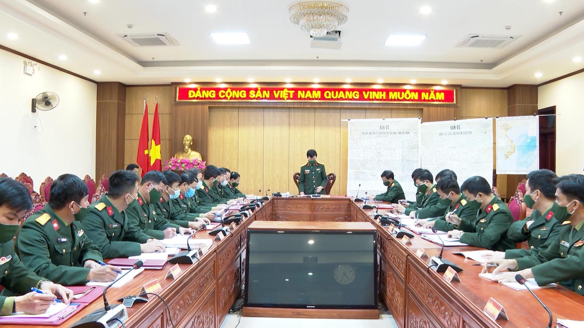 Bộ CHQS tỉnh luyện tập chuyển trạng thái sẵn sàng chiến đấu
