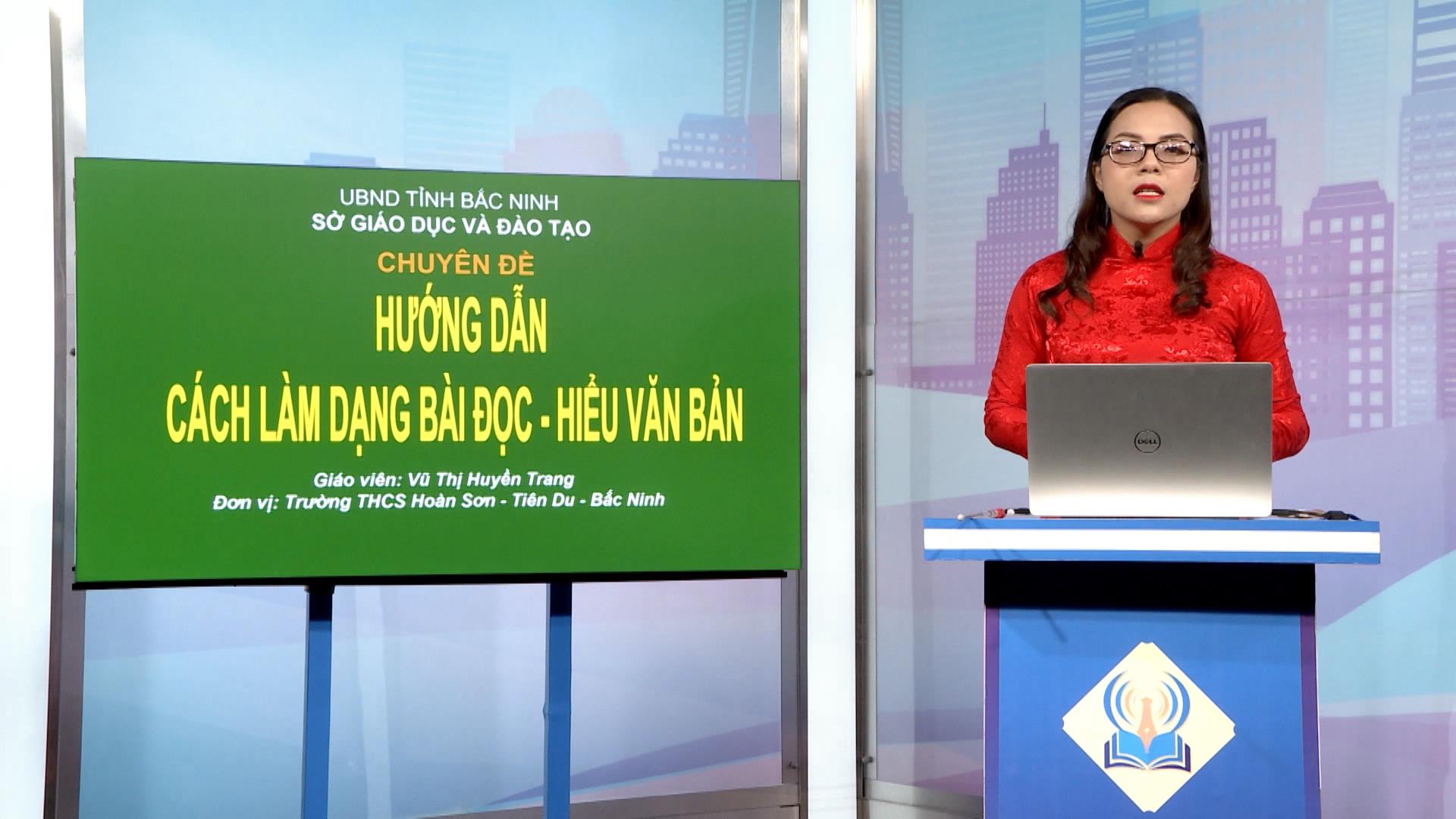Hướng dẫn làm bài văn đọc hiểu