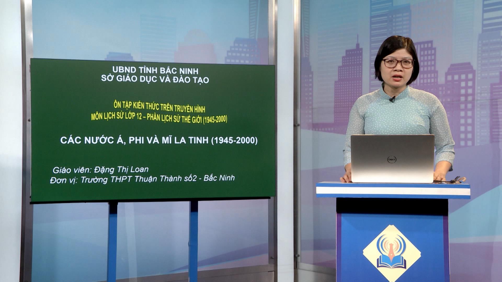 Môn Lịch sử lớp 12: Mỹ - Tây Âu-Nhật Bản