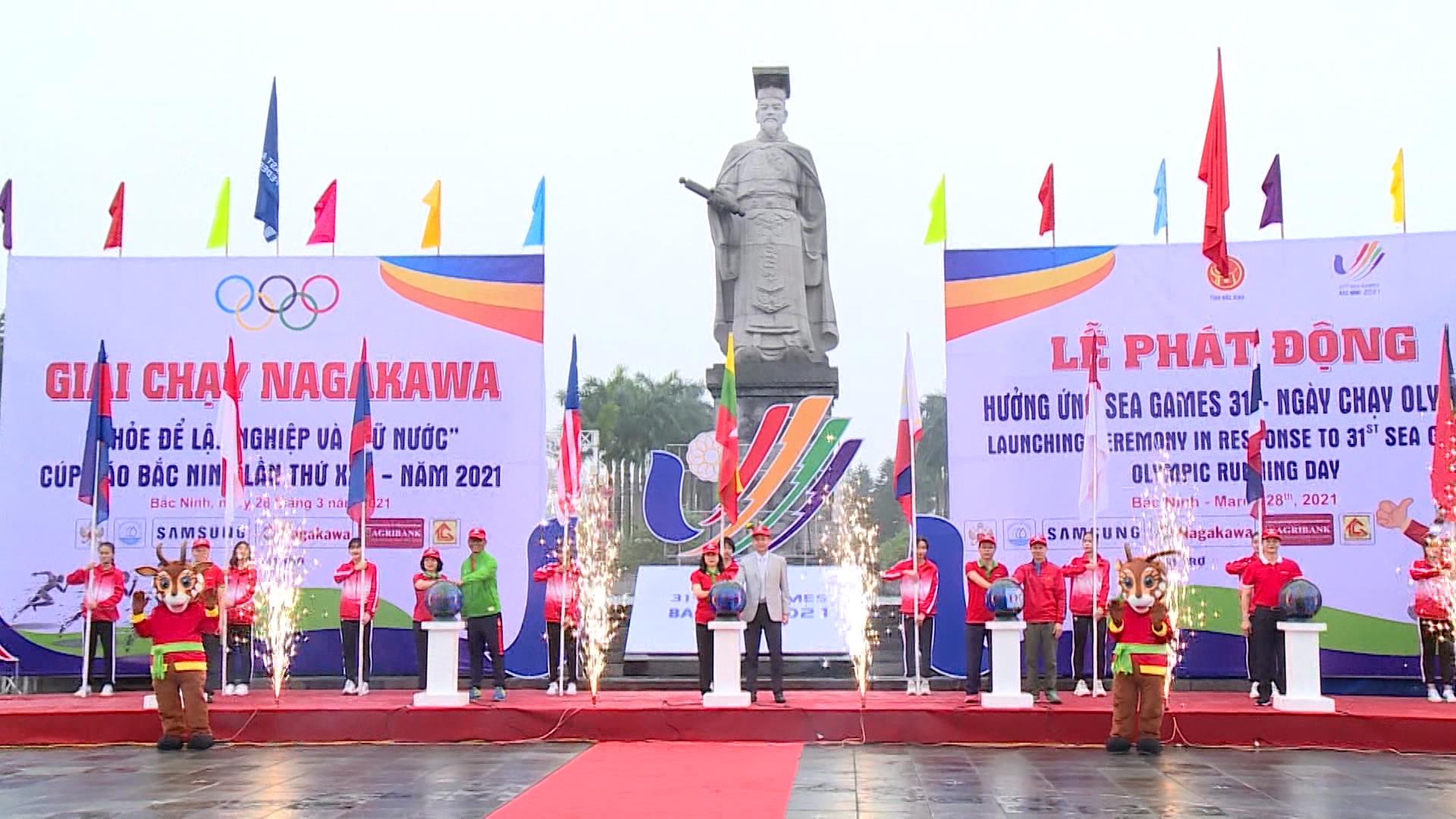 Lễ phát động hưởng ứng Seagames 31, ngày chạy Olympic và Giải chạy Nagakawa “Khỏe để lập nghiệp và giữ nước” cúp Báo Bắc Ninh lần thứ 25 