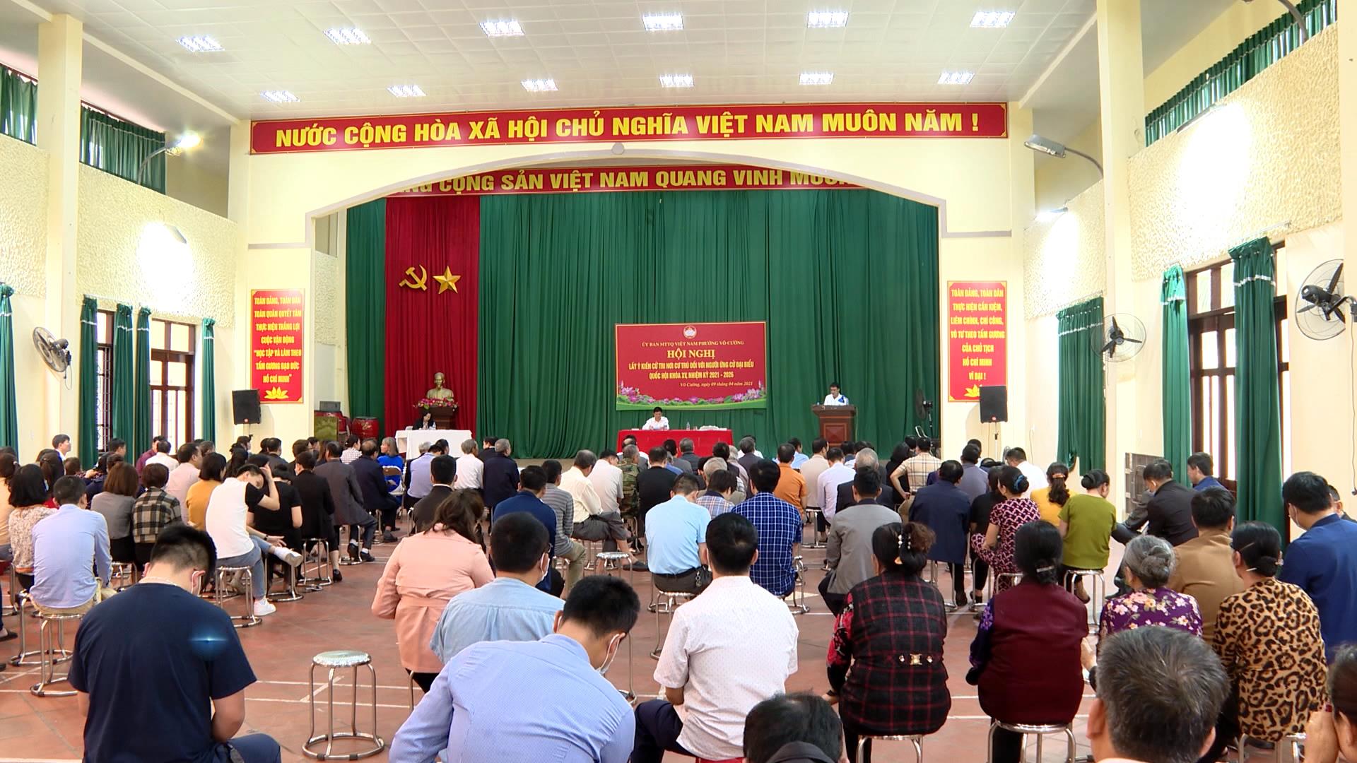 Lấy kiến cử tri nơi cư trú đối với người ứng cử đại biểu Quốc hội khóa XV