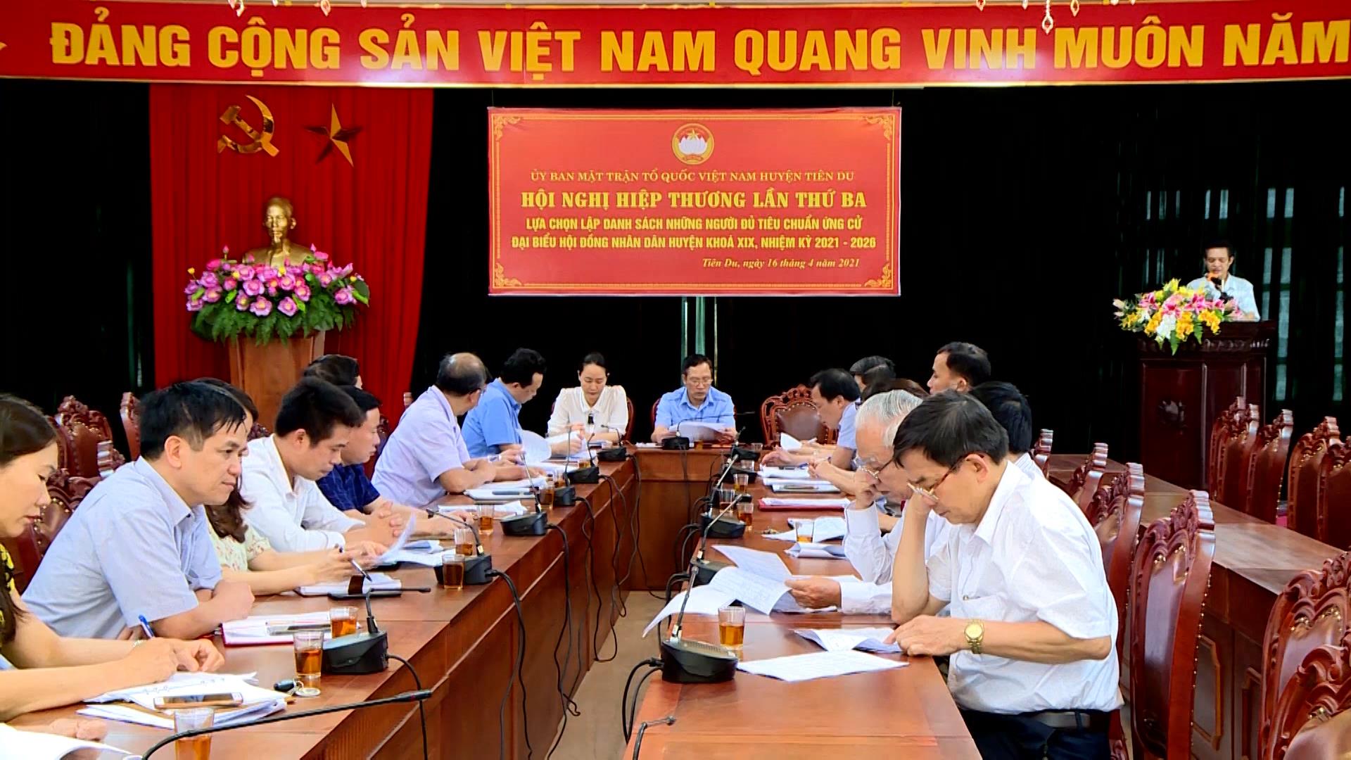 Tiên Du tổ chức Hội nghị hiệp thương lần thứ 3