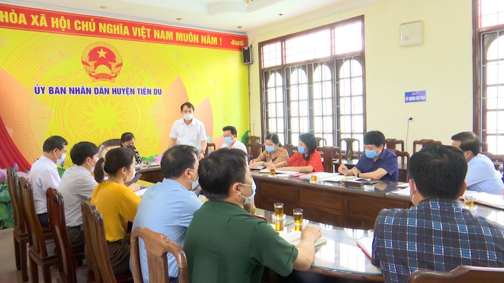 Sở Y tế họp khẩn với Ban chỉ đạo phòng chống dịch huyện Tiên Du
