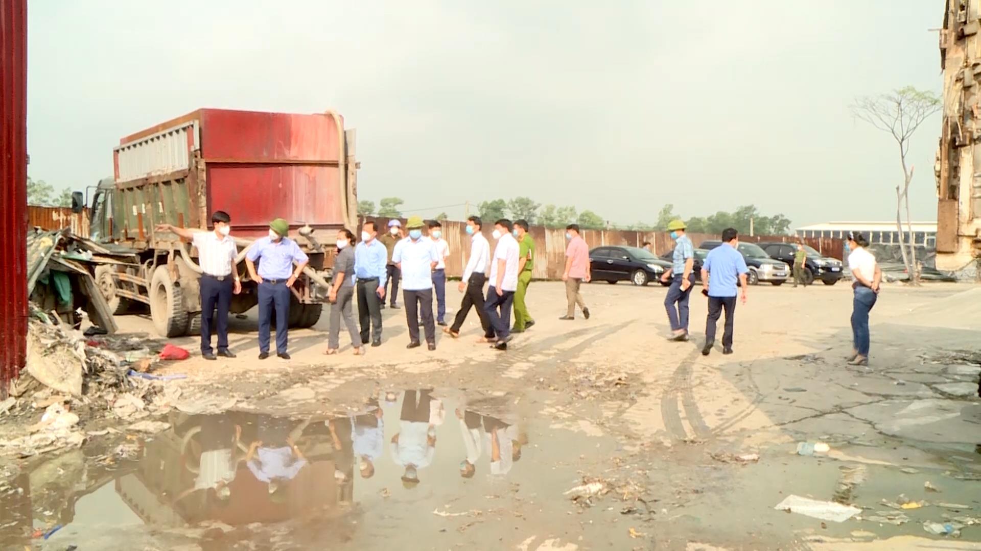 Tiên Du tập trung xử lý ô nhiễm môi trường Cụm công nghiệp Phú Lâm