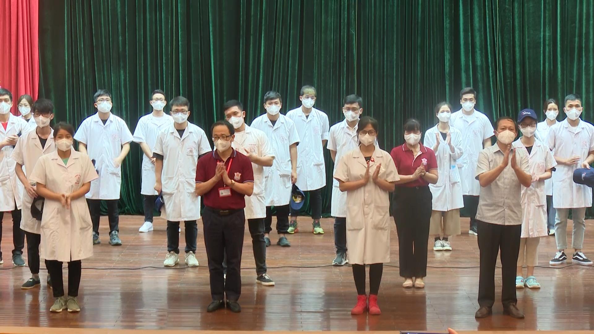 60 sinh viên Trường Đại học Y Hà Nội  tình nguyện tăng cường phòng, chống dịch tại Bắc Ninh