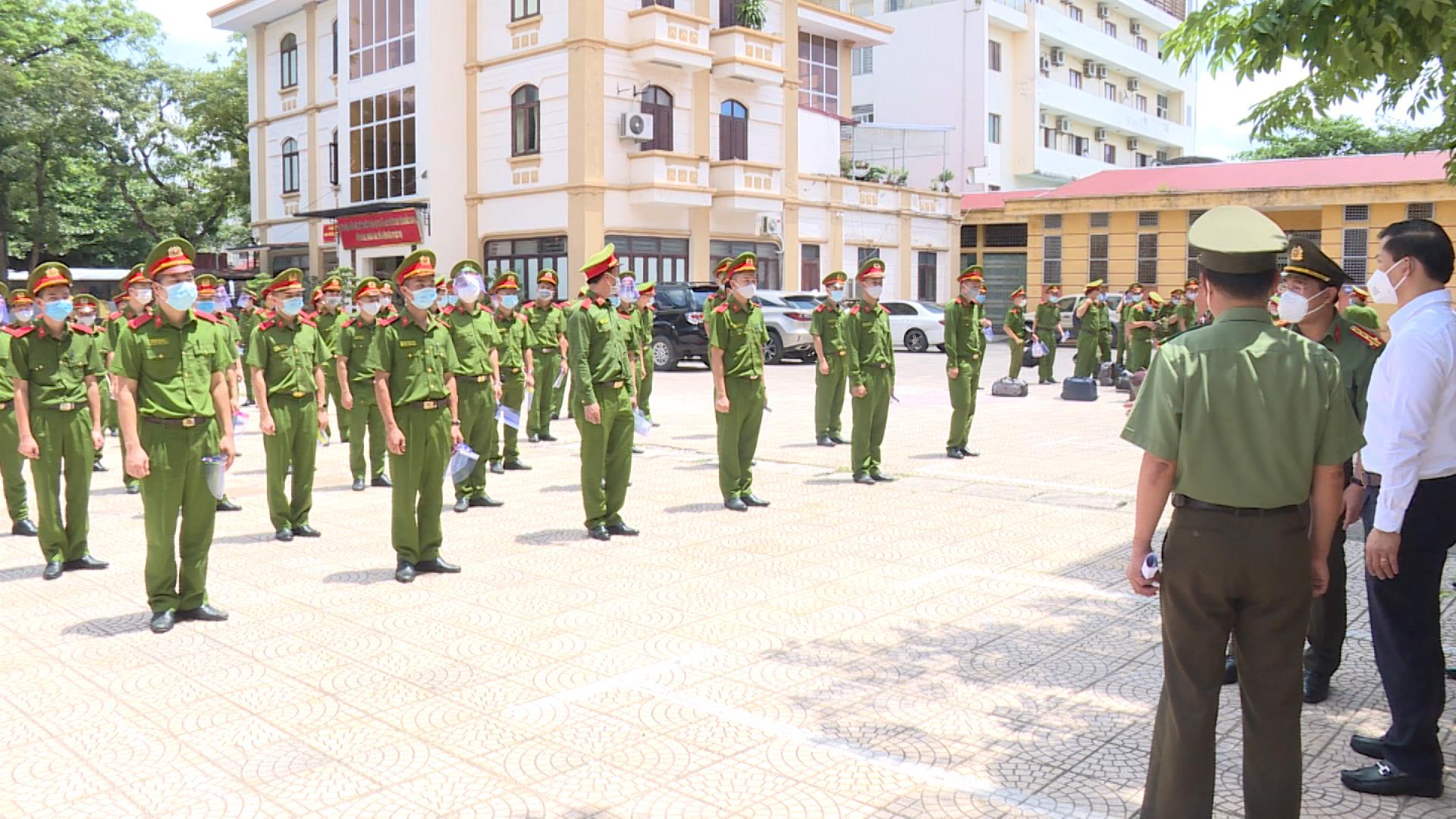400 cán bộ, chiến sỹ, học viên được tăng cường cho Công an tỉnh Bắc Ninh trong công tác phòng, chống dịch bệnh Covid-19