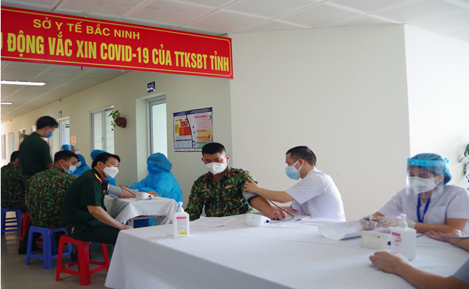 Bộ CHQS tỉnh: 100% cán bộ, chiến sĩ được tiêm vaccine phòng Covid-19