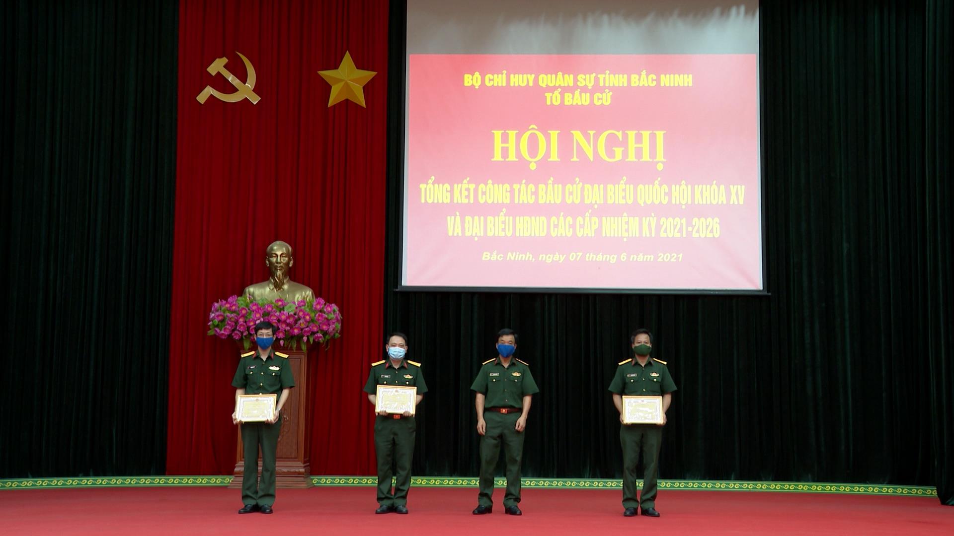Bộ CHQS tỉnh tổng kết công tác bầu cử ĐBQH và HĐND các cấp
