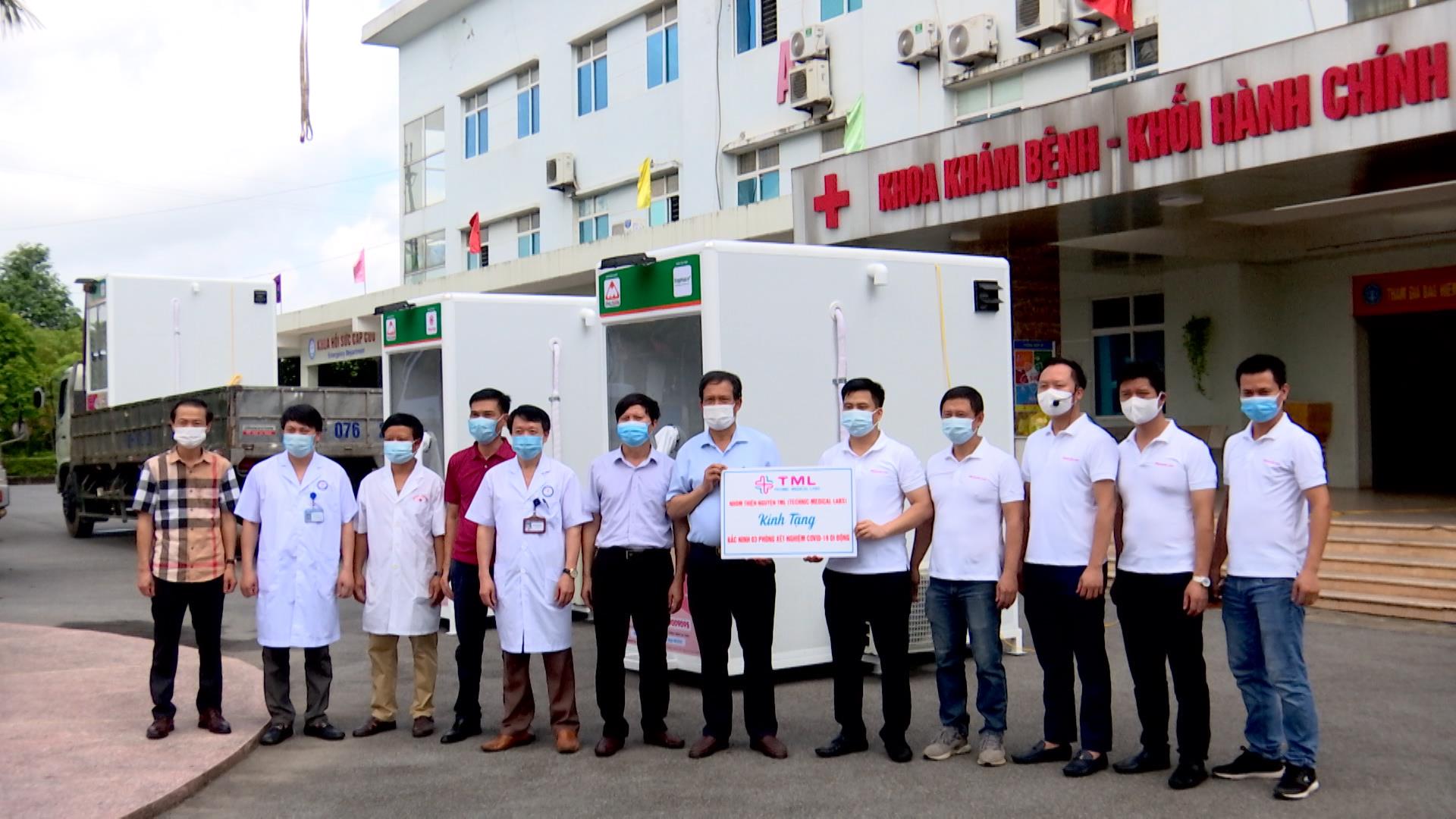 Bắc Ninh tiếp nhận buồng di động lấy mẫu xét nghiệm Covid - 19