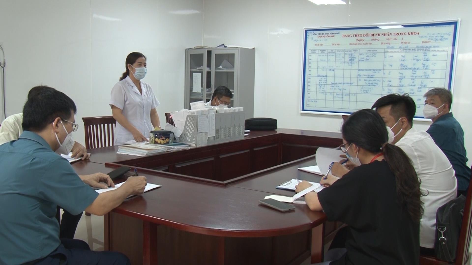 Kiểm tra phòng chống dịch tại Bệnh viện Đa khoa Hồng Phúc và Bệnh viện Sức khỏe tâm thần