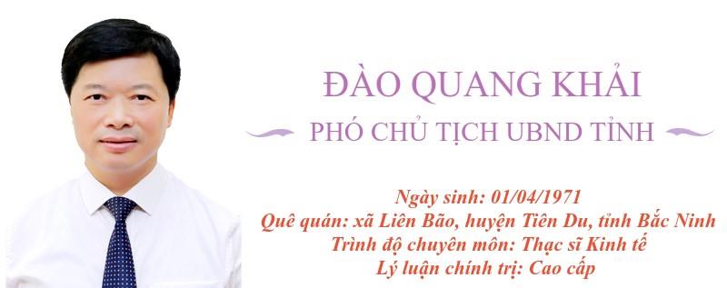 Chân dung Phó Chủ tịch UBND tỉnh Đào Quang Khải