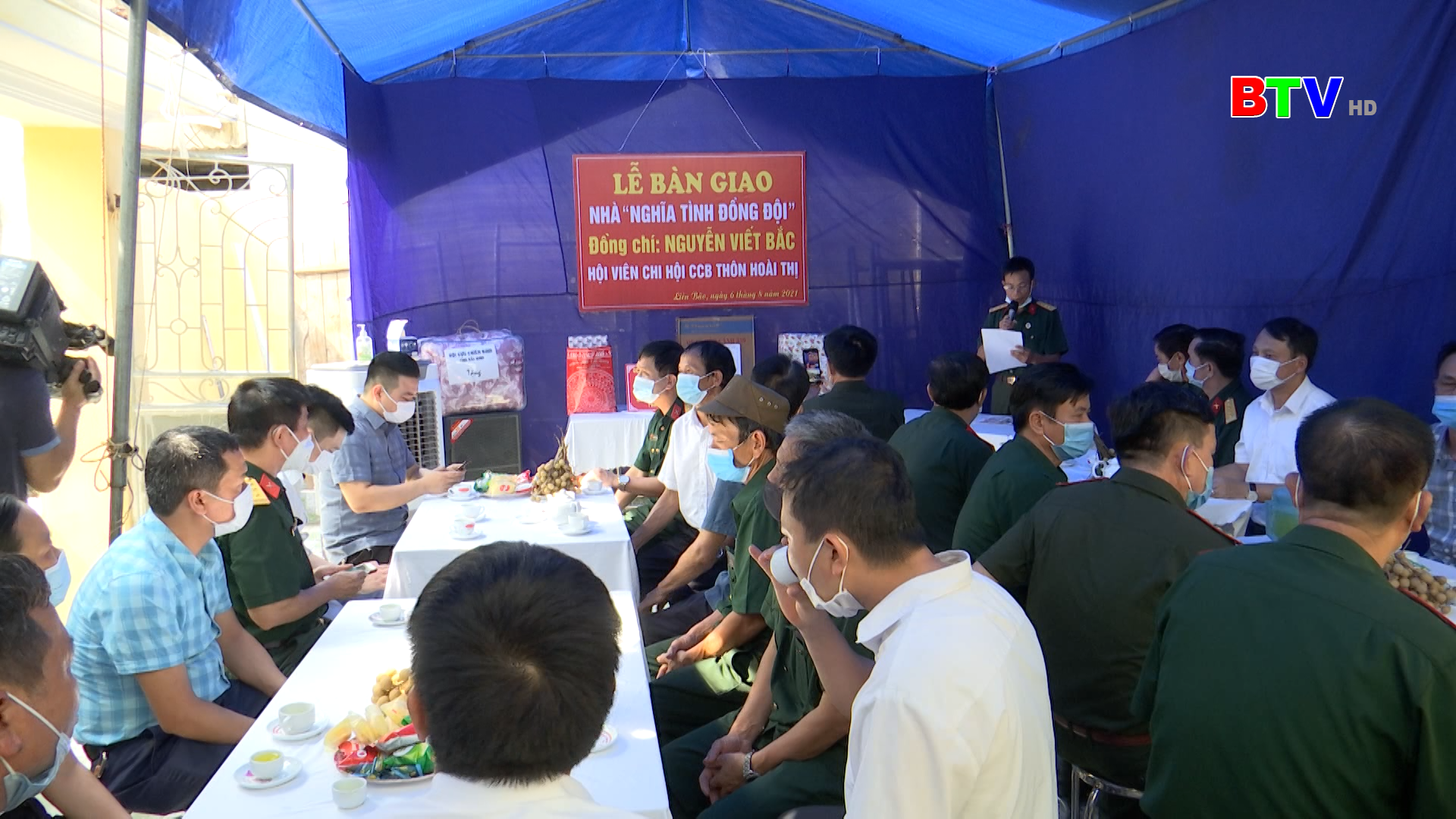 Bàn giao Nhà nghĩa tình đồng đội tại Liên Bão