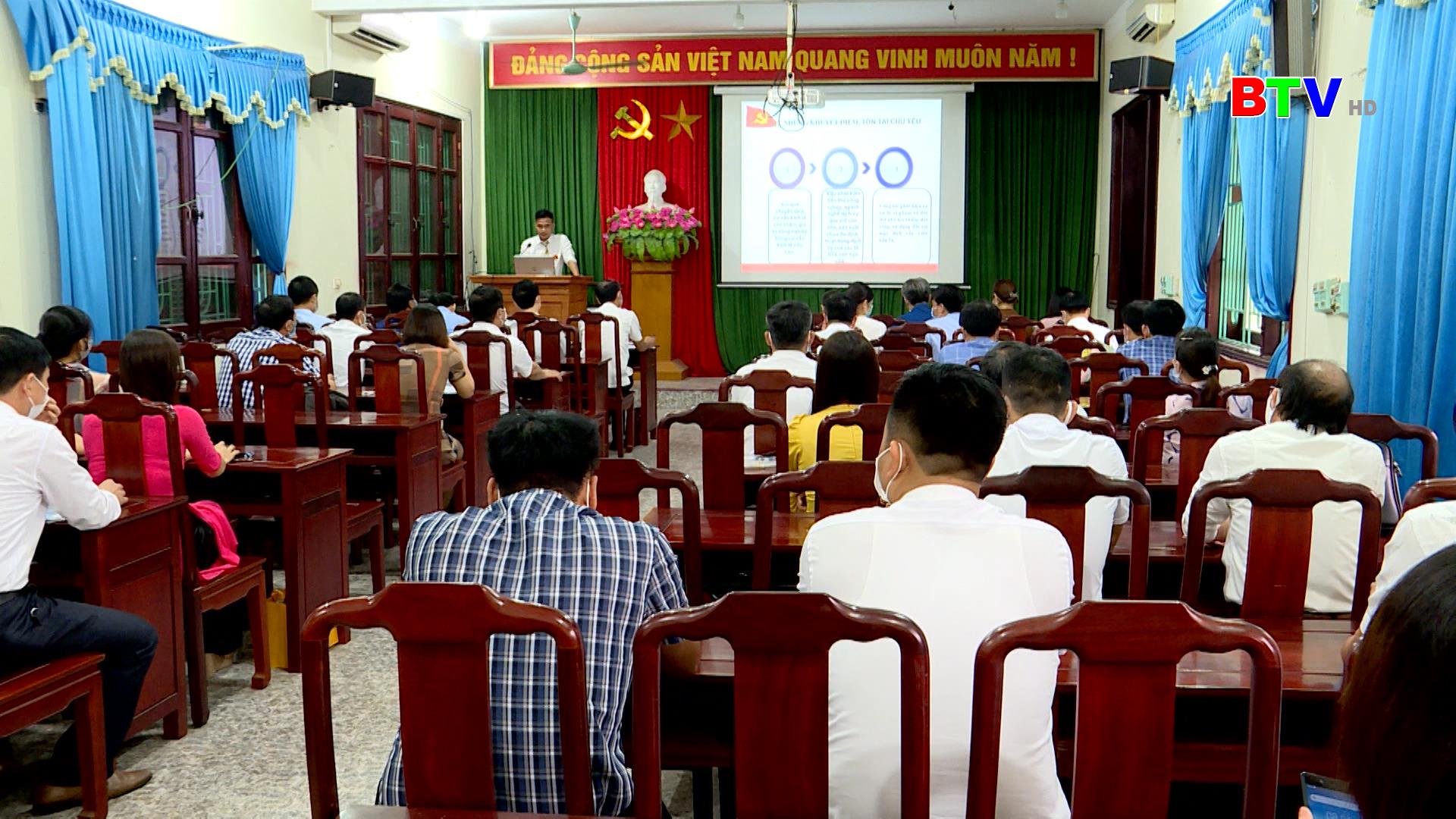 Thuận Thành tổ chức Hội thi Báo cáo viên giỏi năm 2021