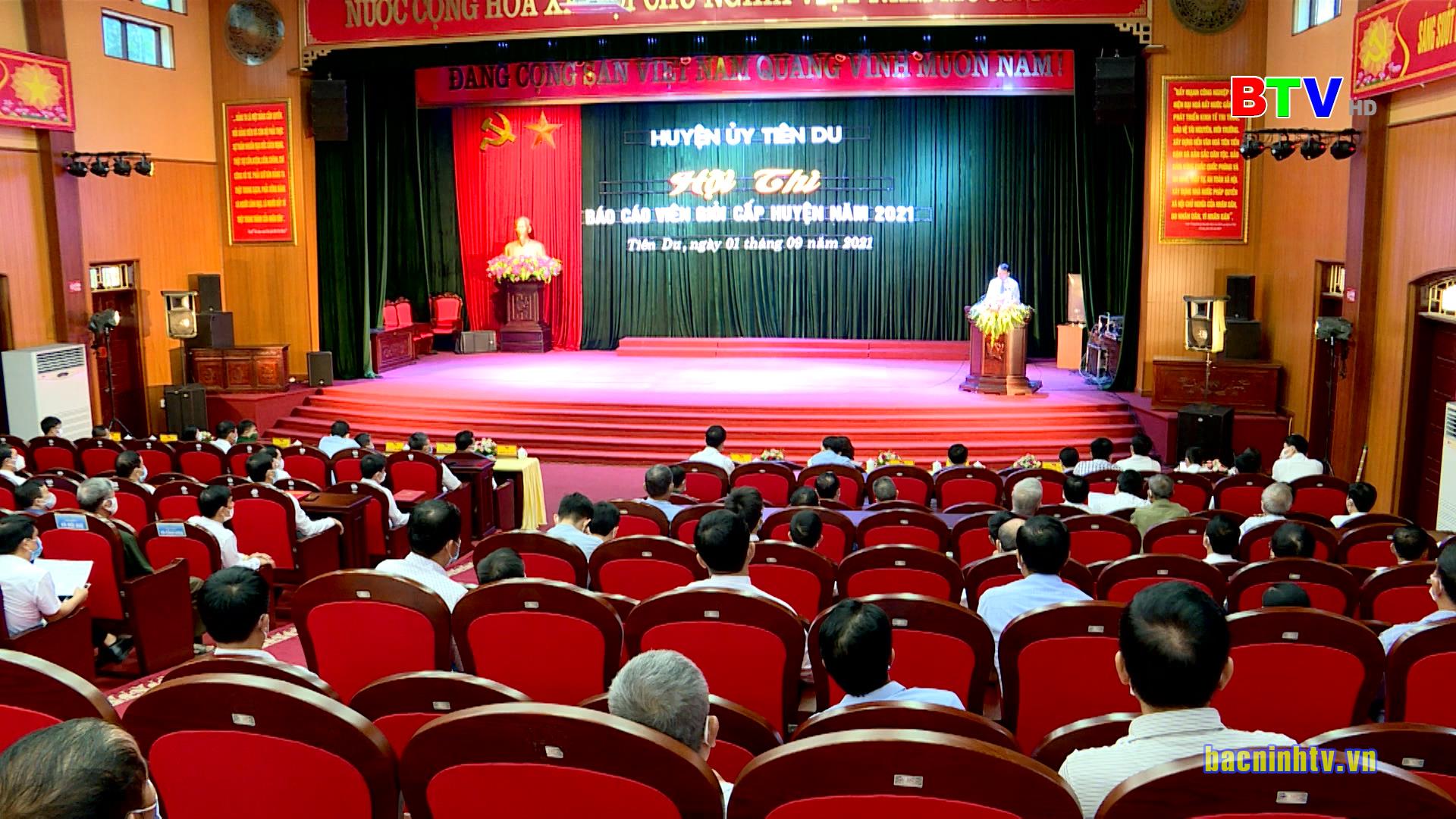 Tiên Du tổ chức Hội thi Báo cáo viên giỏi năm 2021