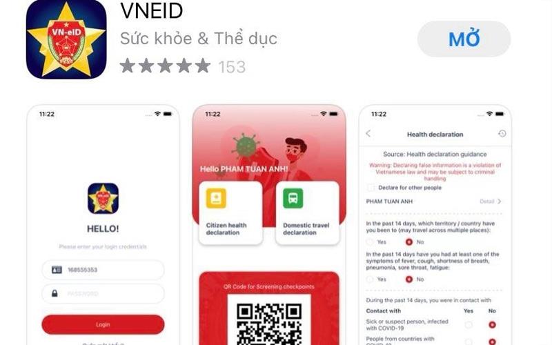 Bộ Công an triển khai ứng dụng khai báo y tế điện tử VIEID