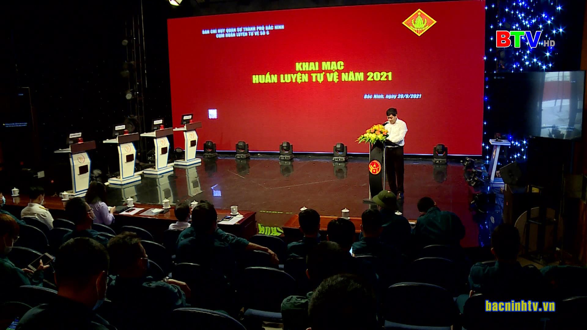 Khai mạc huấn luyện dân quân tự vệ Cụm số 6 năm 2021